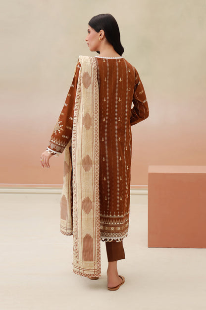 Embroidered Shirt Shalwar Dupatta - 0766