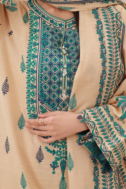 Embroidered Shirt Shalwar Dupatta - 0767