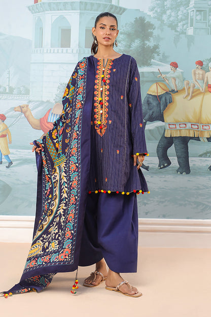 Embroidered Shirt Shalwar Dupatta - 0769