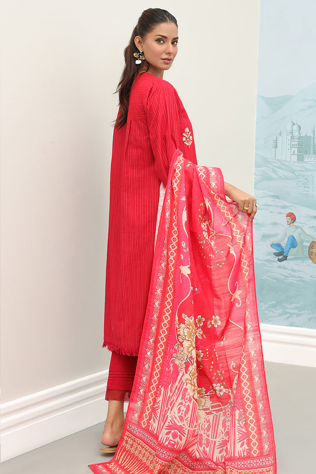 Embroidered Shirt Shalwar Dupatta - 0771