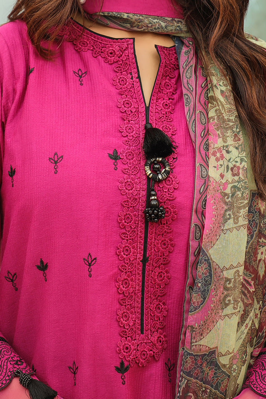 Embroidered Shirt Shalwar Dupatta - 0772