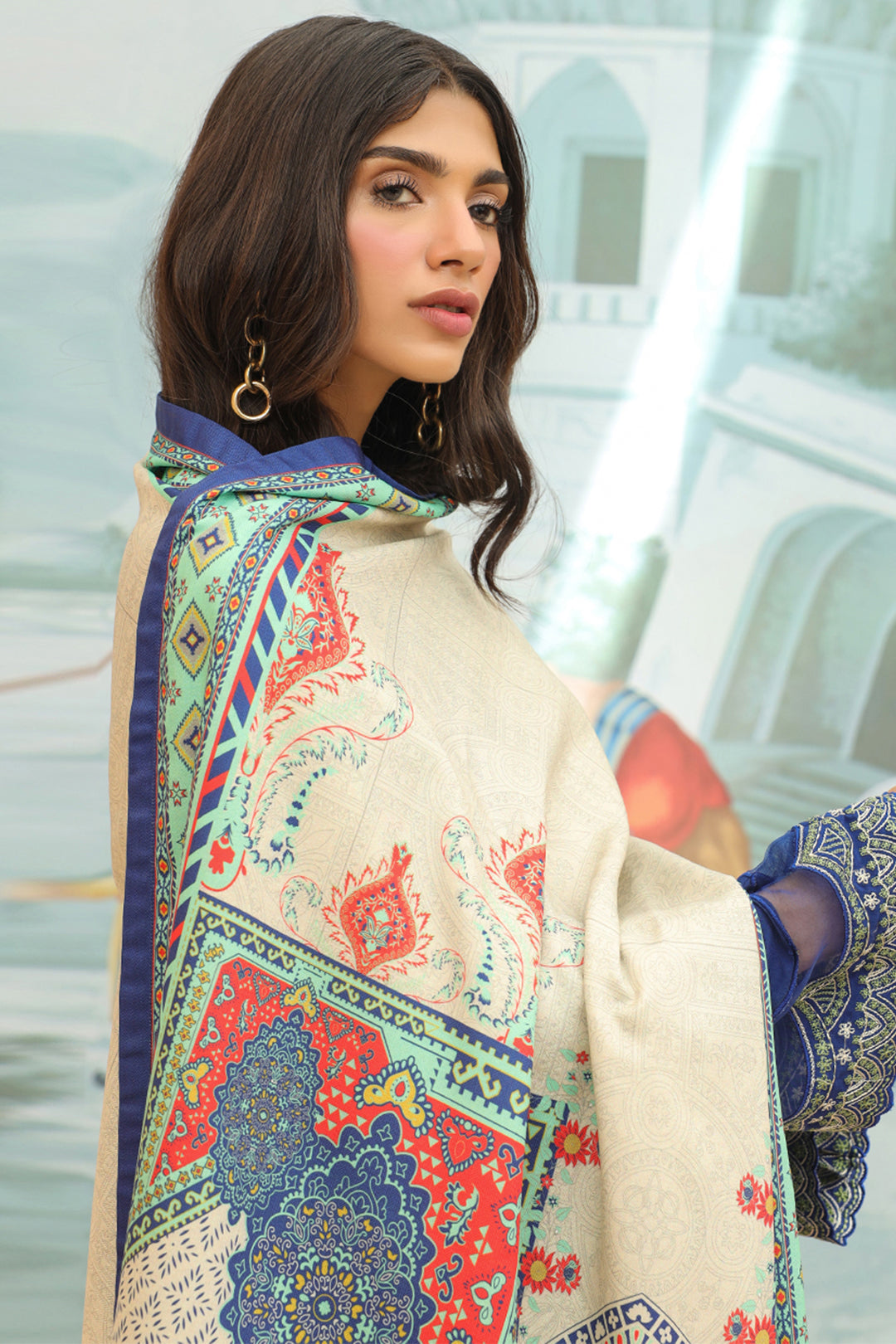 Embroidered Shirt Shalwar Dupatta - 0777