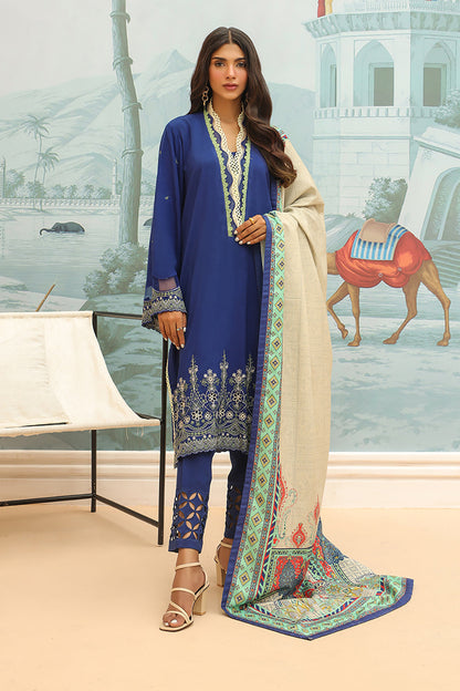 Embroidered Shirt Shalwar Dupatta - 0777