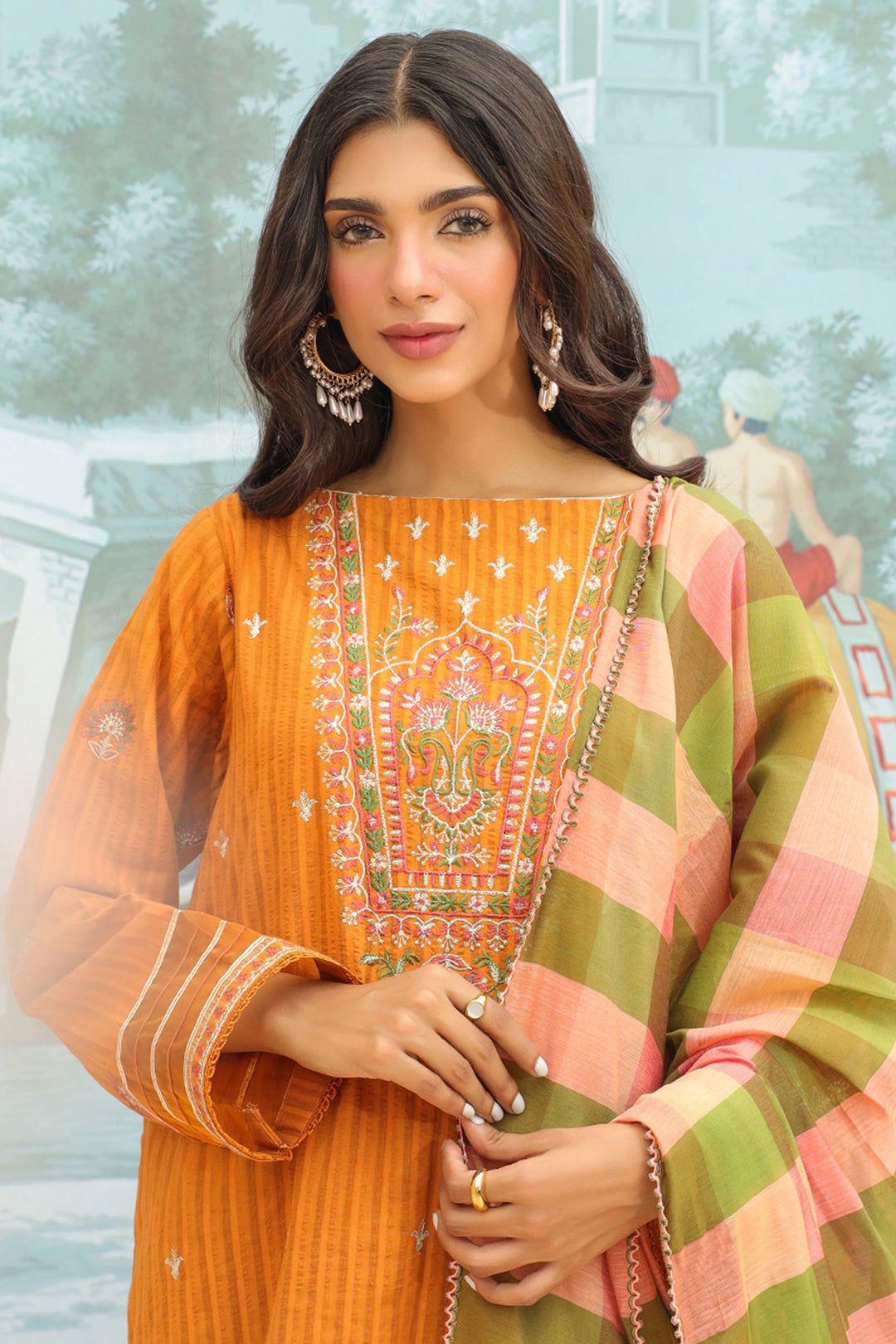 Embroidered Shirt Shalwar Dupatta - 0779