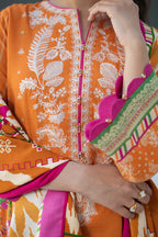 Embroidered Shirt Shalwar Dupatta - 0834