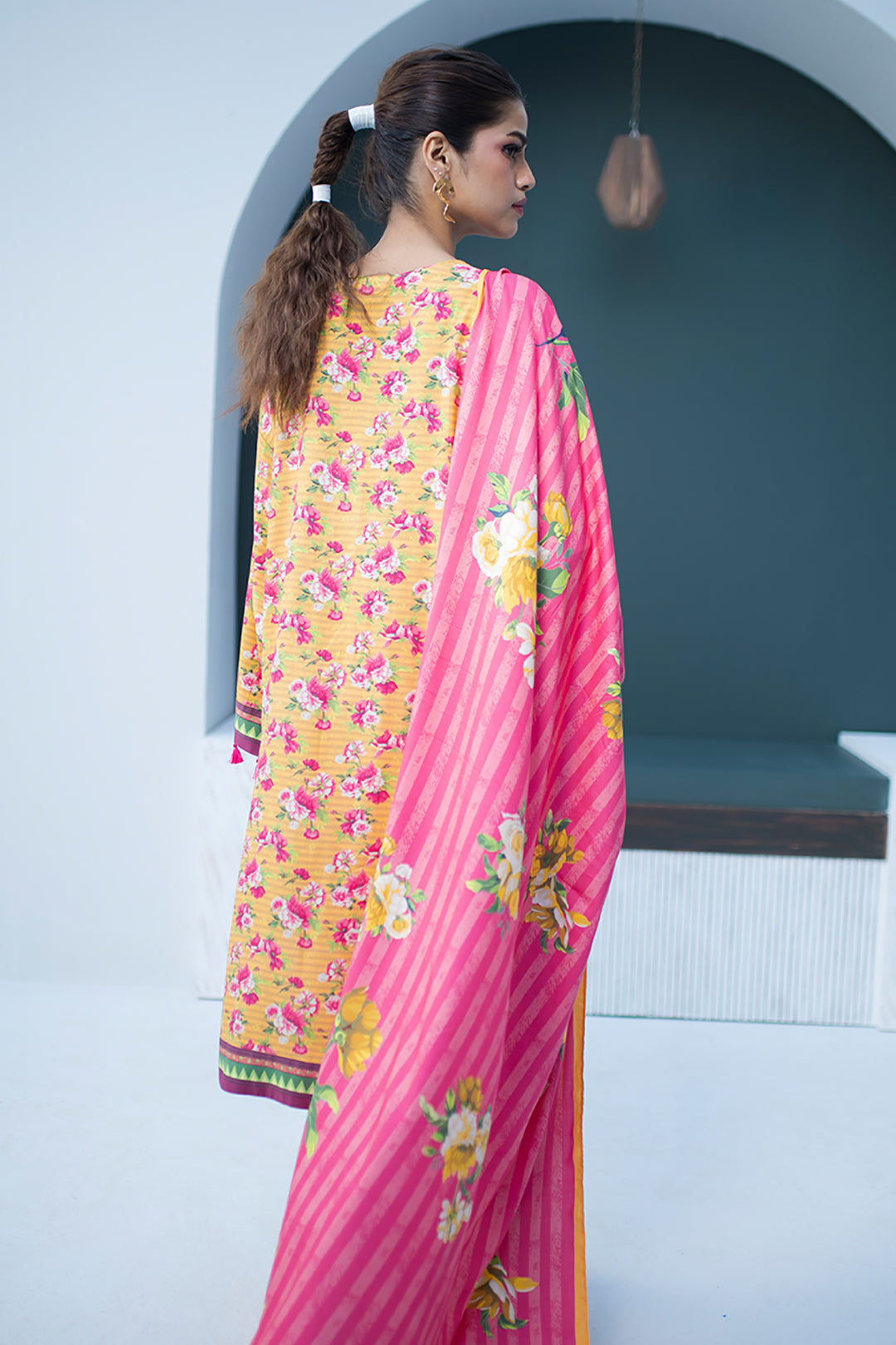 Embroidered Shirt Shalwar Dupatta - 0837
