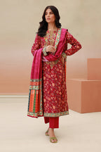 Embroidered Shirt Shalwar Dupatta - 0838