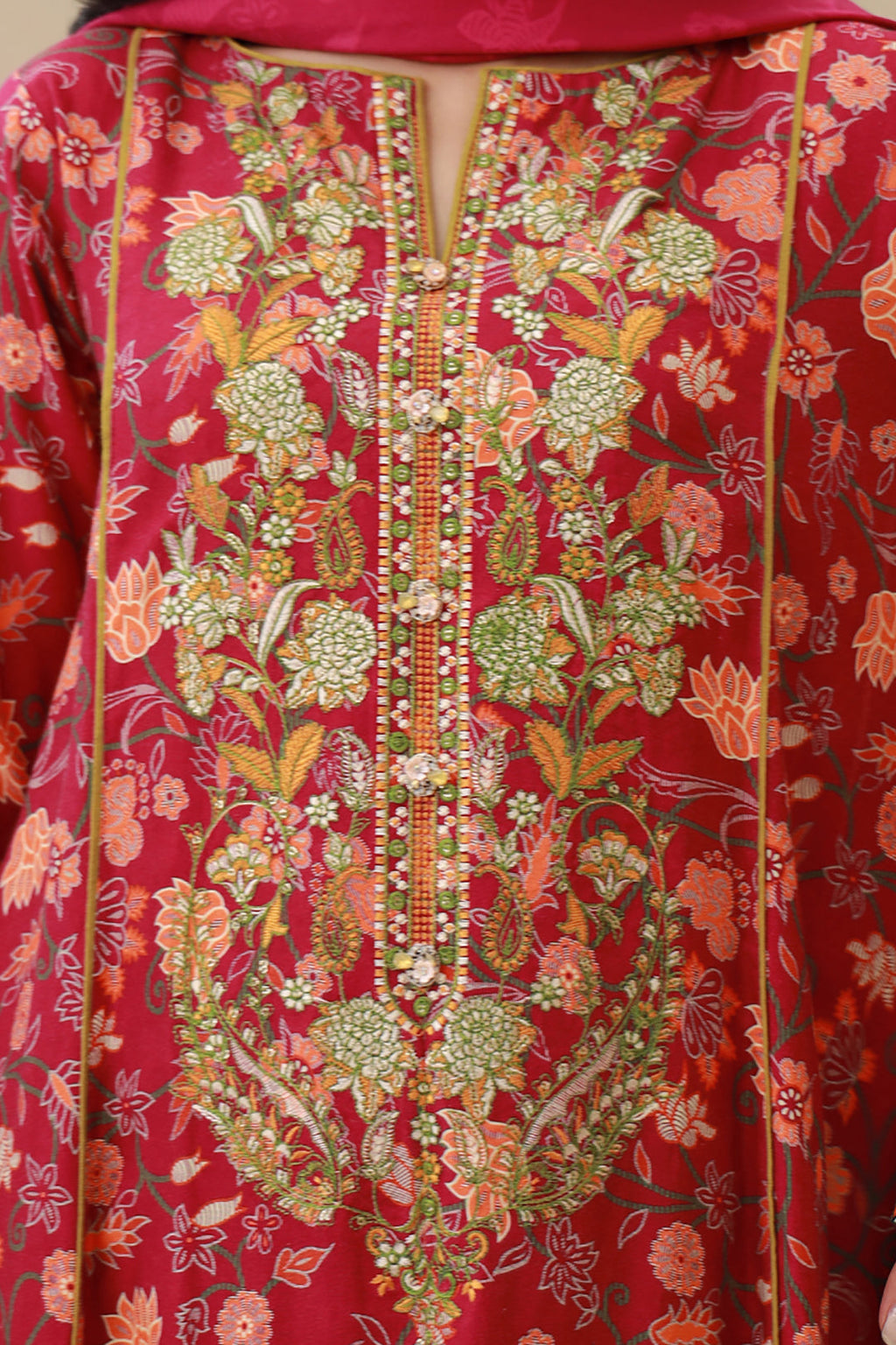 Embroidered Shirt Shalwar Dupatta - 0838
