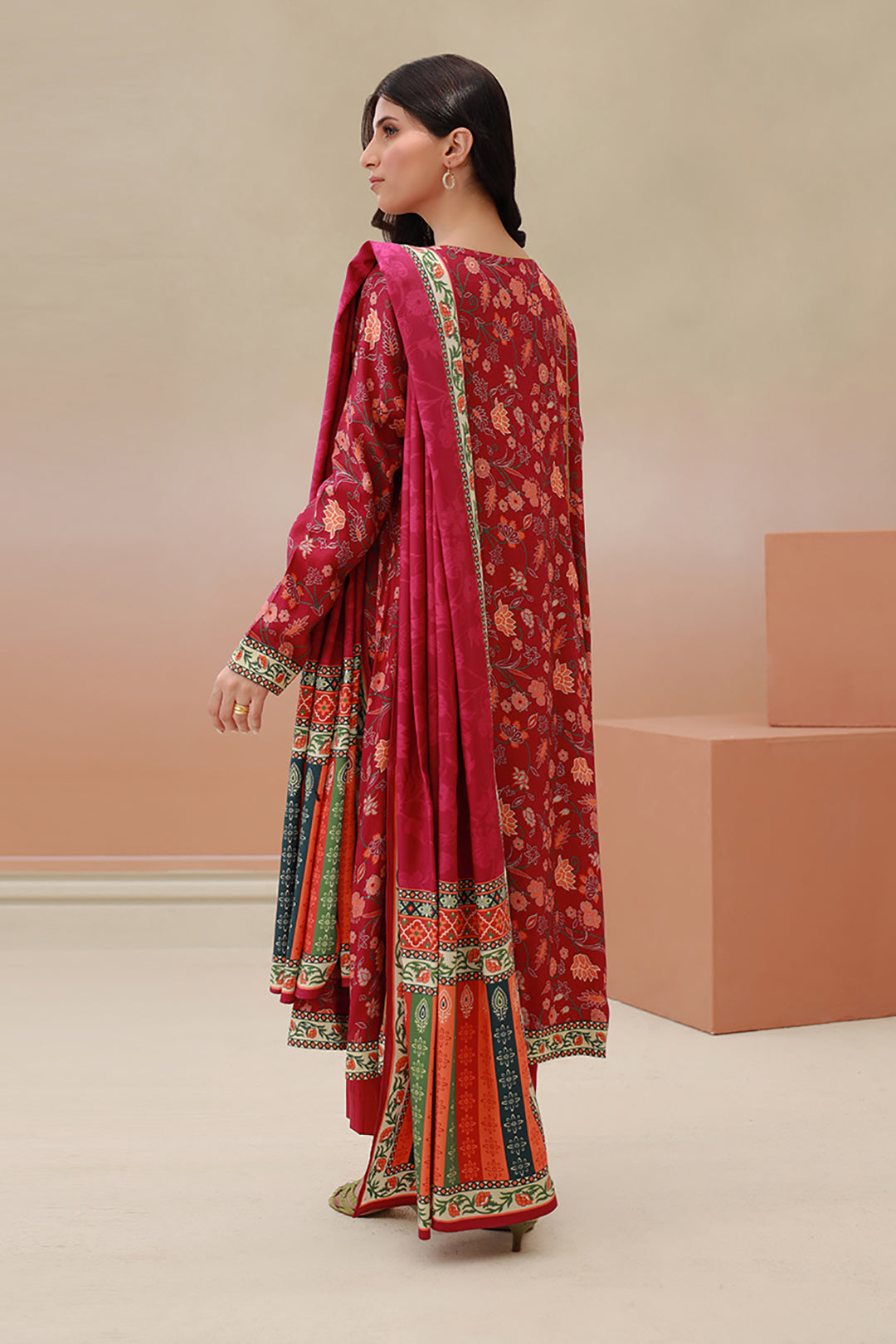 Embroidered Shirt Shalwar Dupatta - 0838