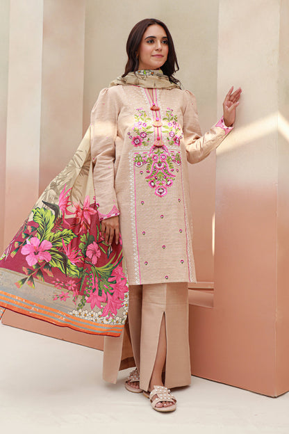 Embroidered Shirt Shalwar Dupatta - 0840