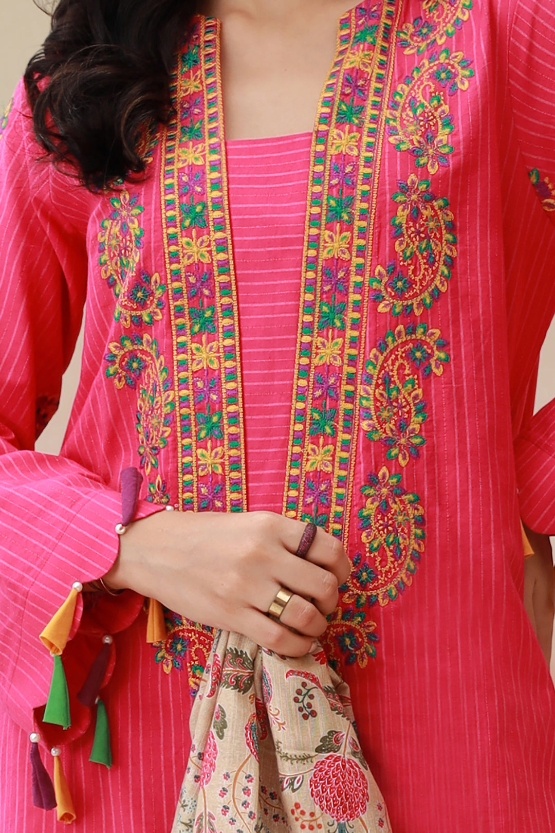 Embroidered Shirt Shalwar Dupatta - 0842