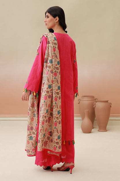 Embroidered Shirt Shalwar Dupatta - 0842