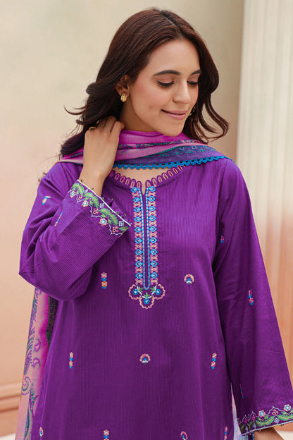 Embroidered Shirt Shalwar Dupatta - 0844