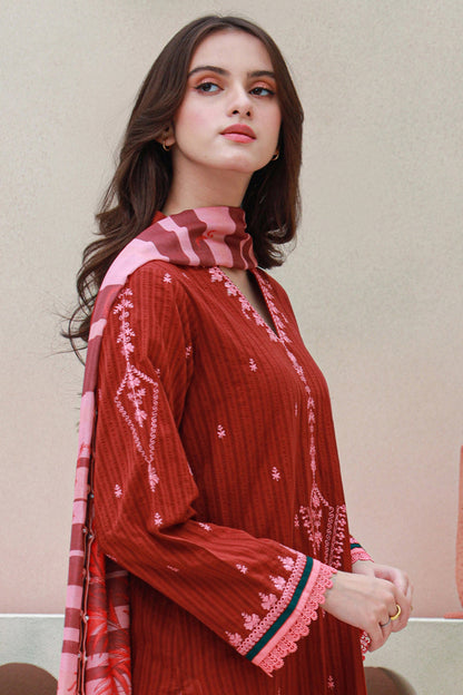 Embroidered Shirt Shalwar Dupatta - 0845