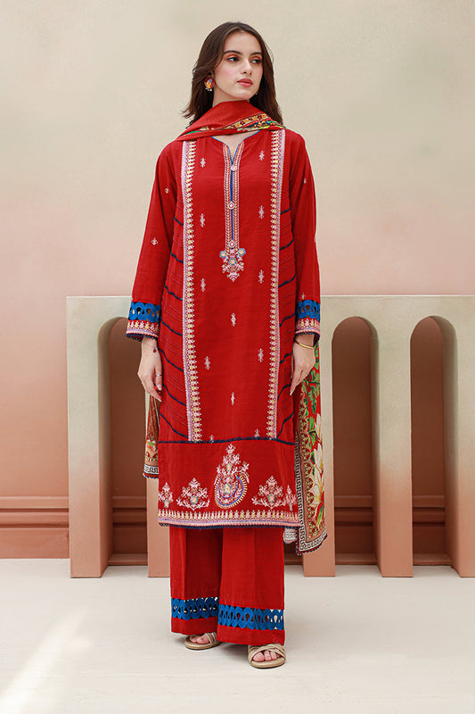 Embroidered Shirt Shalwar Dupatta - 0848