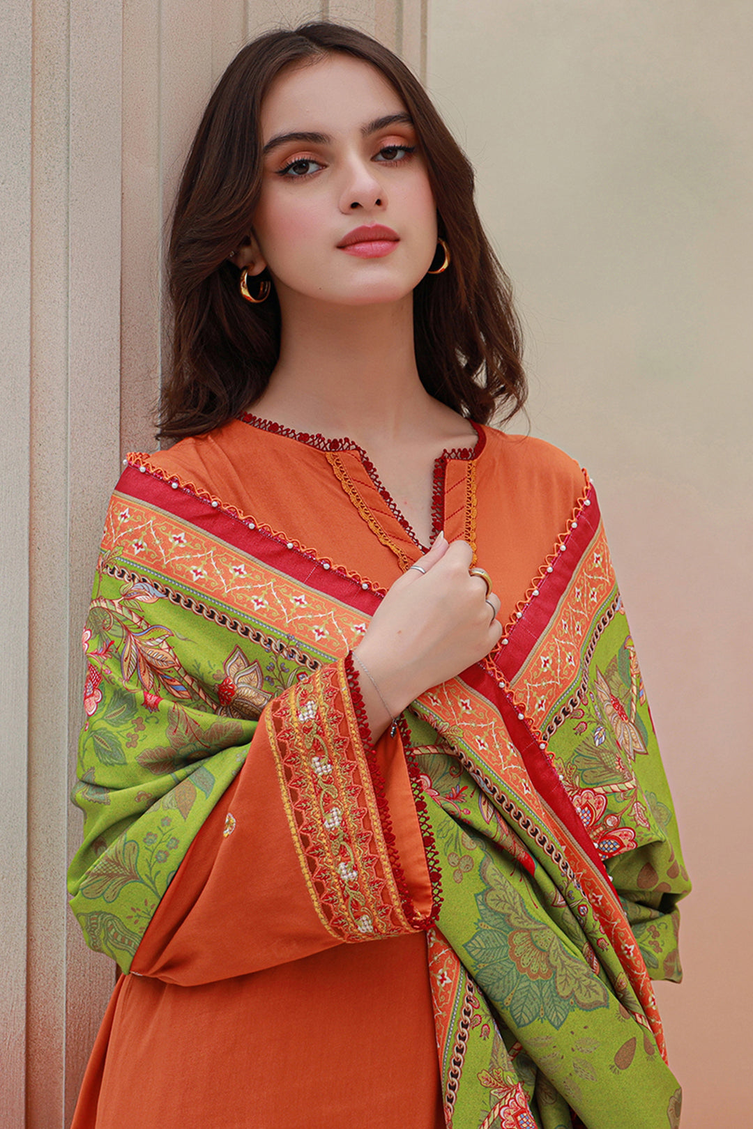 Embroidered Shirt Shalwar Dupatta - 0849