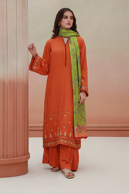 Embroidered Shirt Shalwar Dupatta - 0849