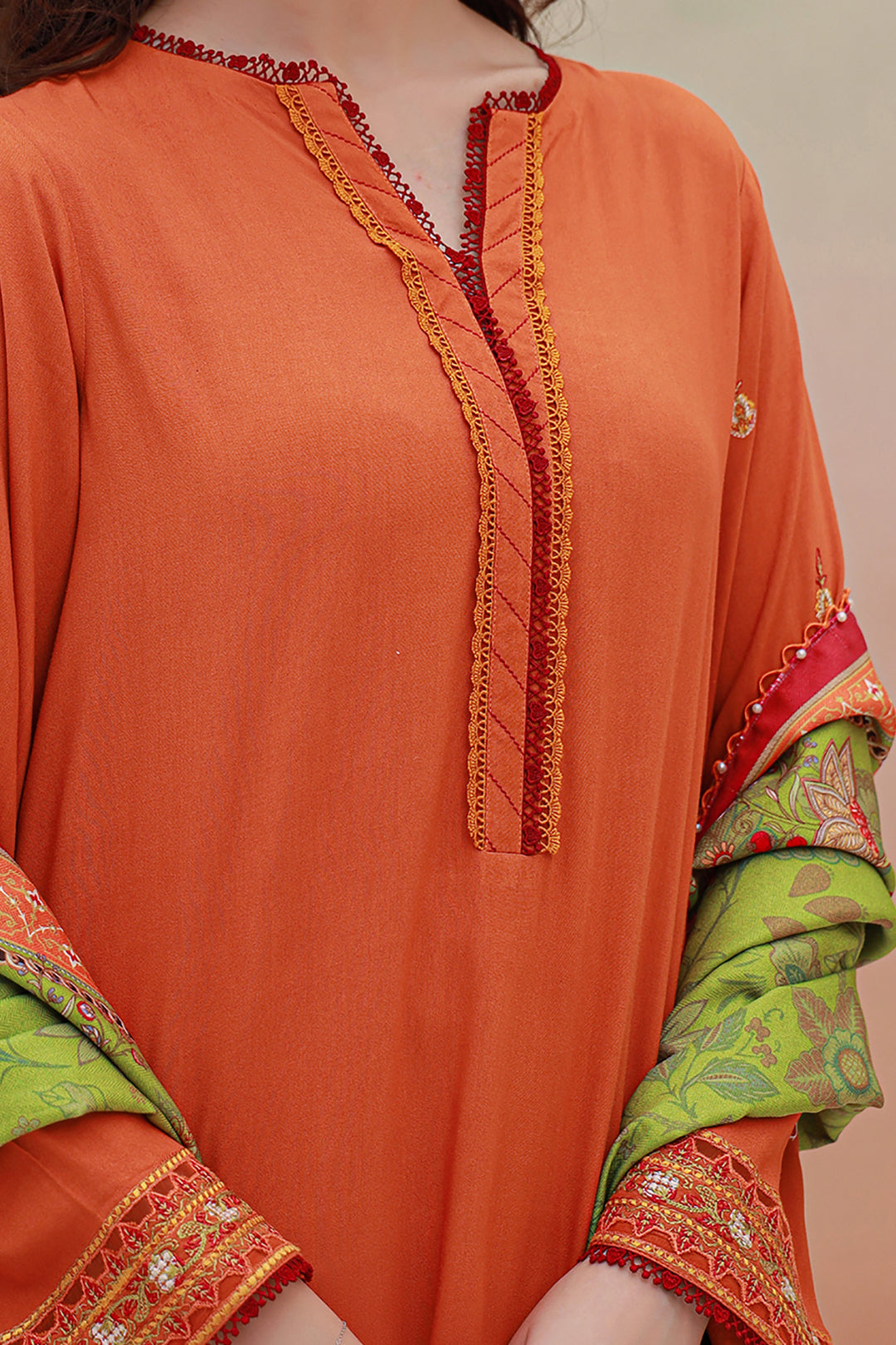 Embroidered Shirt Shalwar Dupatta - 0849