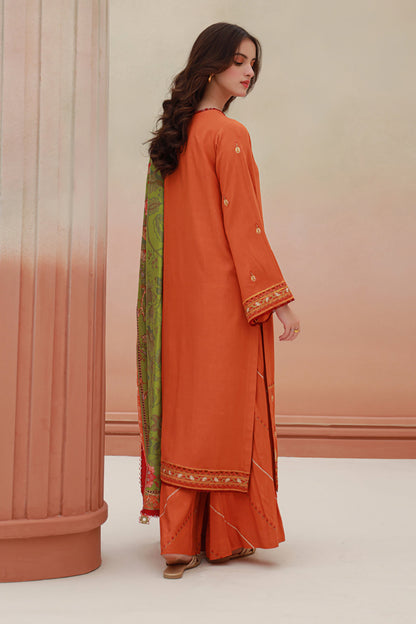 Embroidered Shirt Shalwar Dupatta - 0849