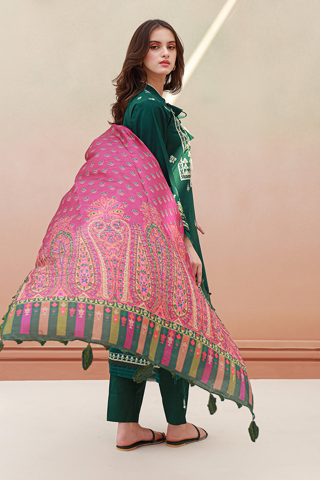 Embroidered Shirt Shalwar Dupatta - 0852