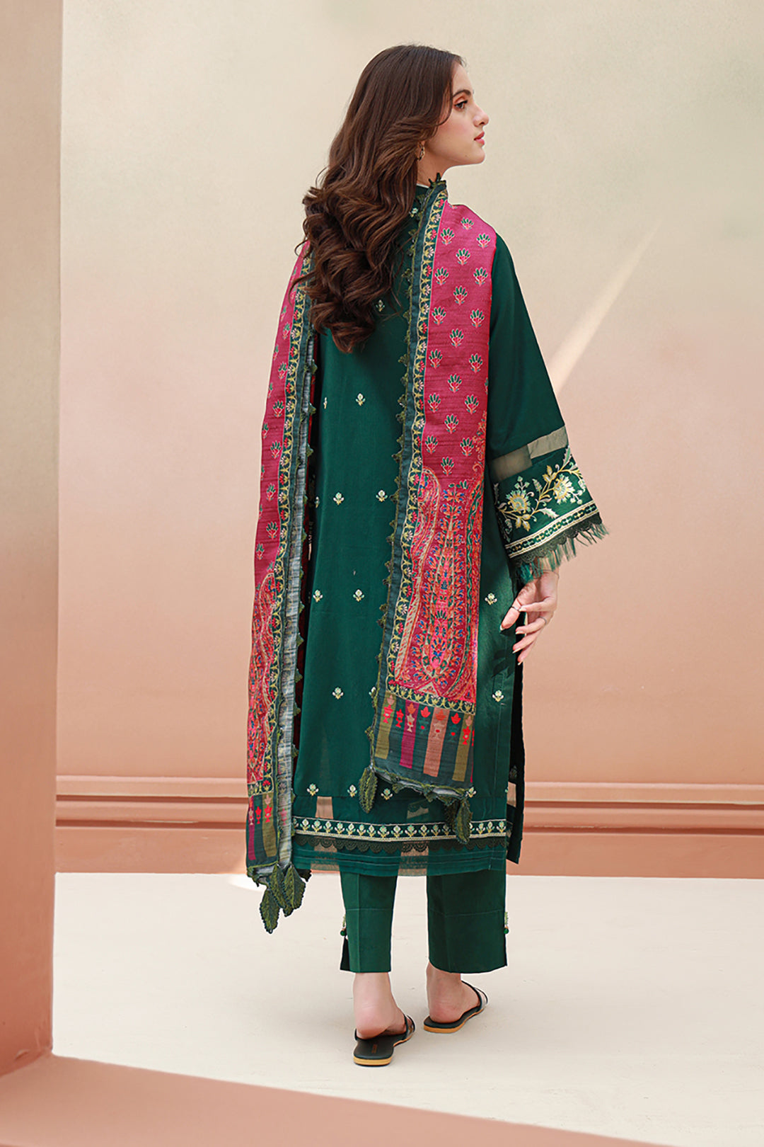 Embroidered Shirt Shalwar Dupatta - 0852