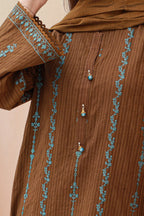 Embroidered Shirt Shalwar Dupatta - 0853