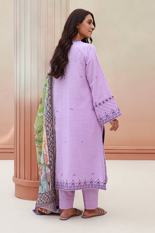 Embroidered Shirt Shalwar Dupatta - 0854