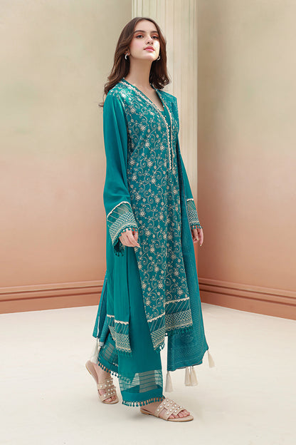 Embroidered Shirt Shalwar Dupatta - 0855