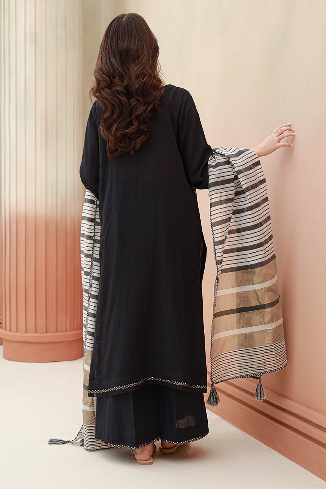 Embroidered Shirt Shalwar Dupatta - 0856