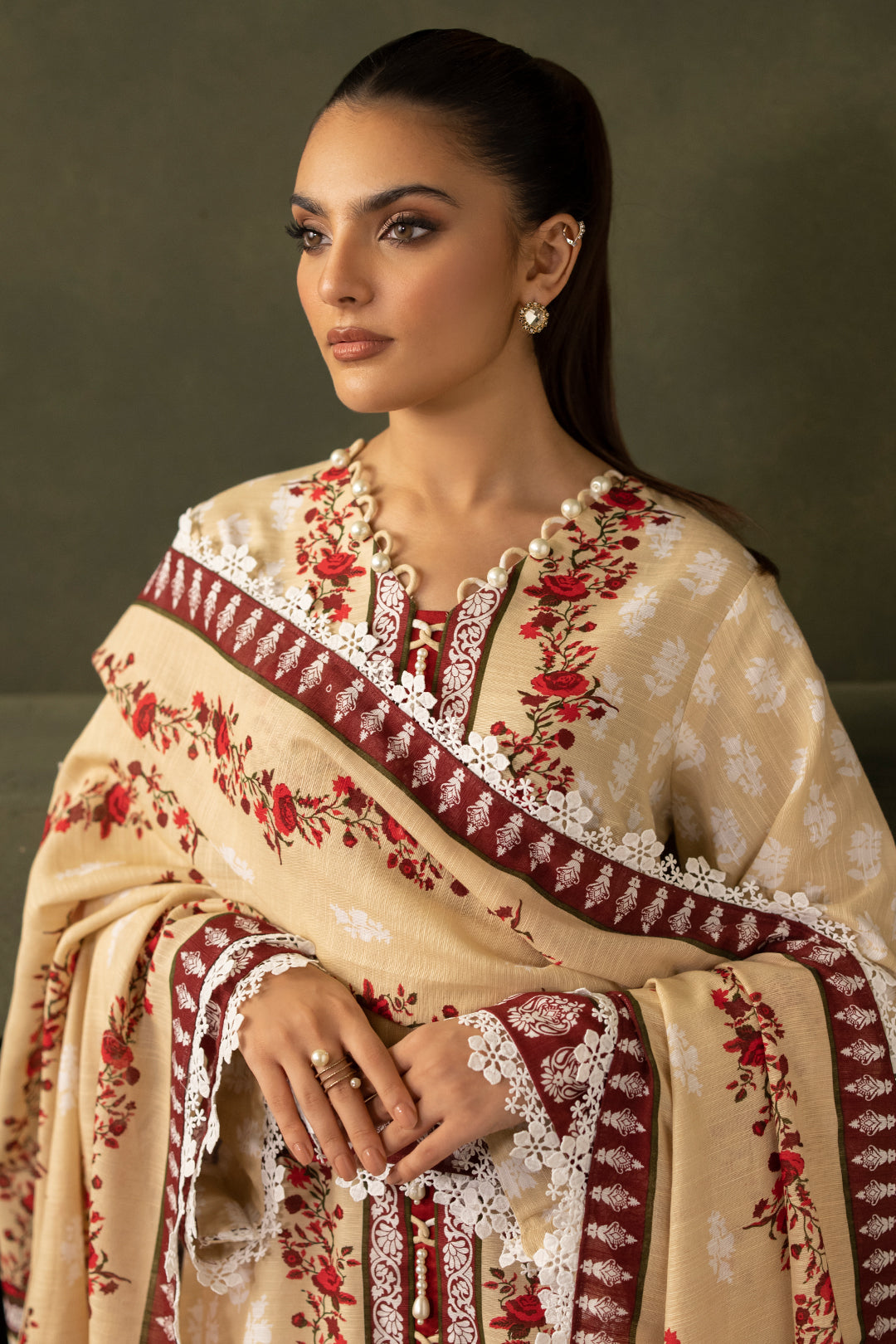 Embroidered Shirt Dupatta - 0171