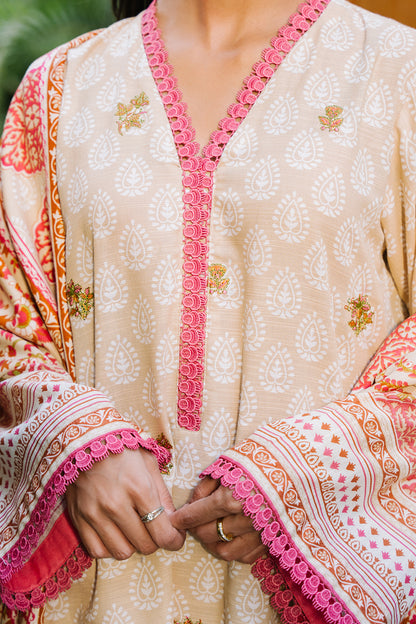 Embroidered Shirt Dupatta - 0179