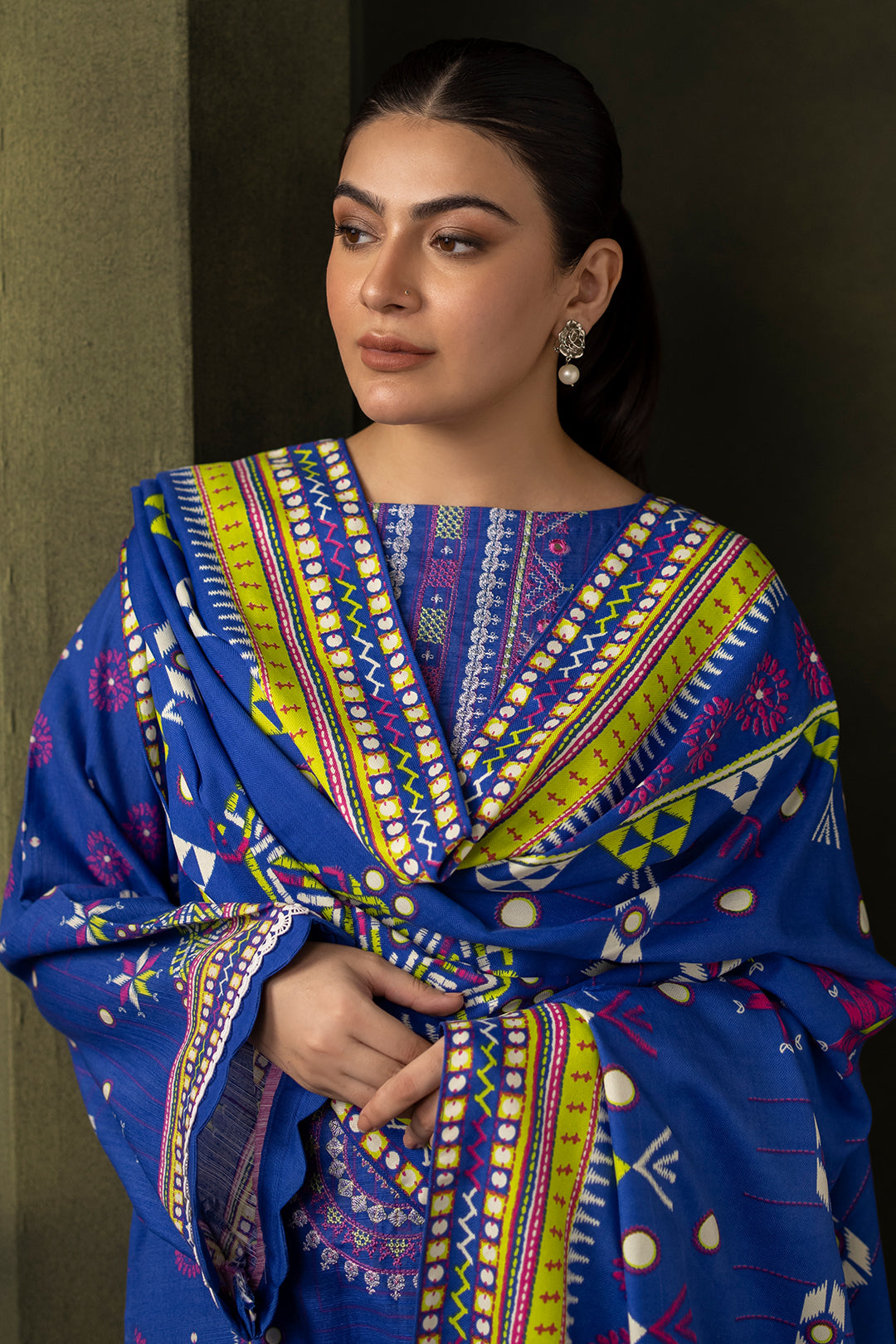 Embroidered Shirt Dupatta - 0180