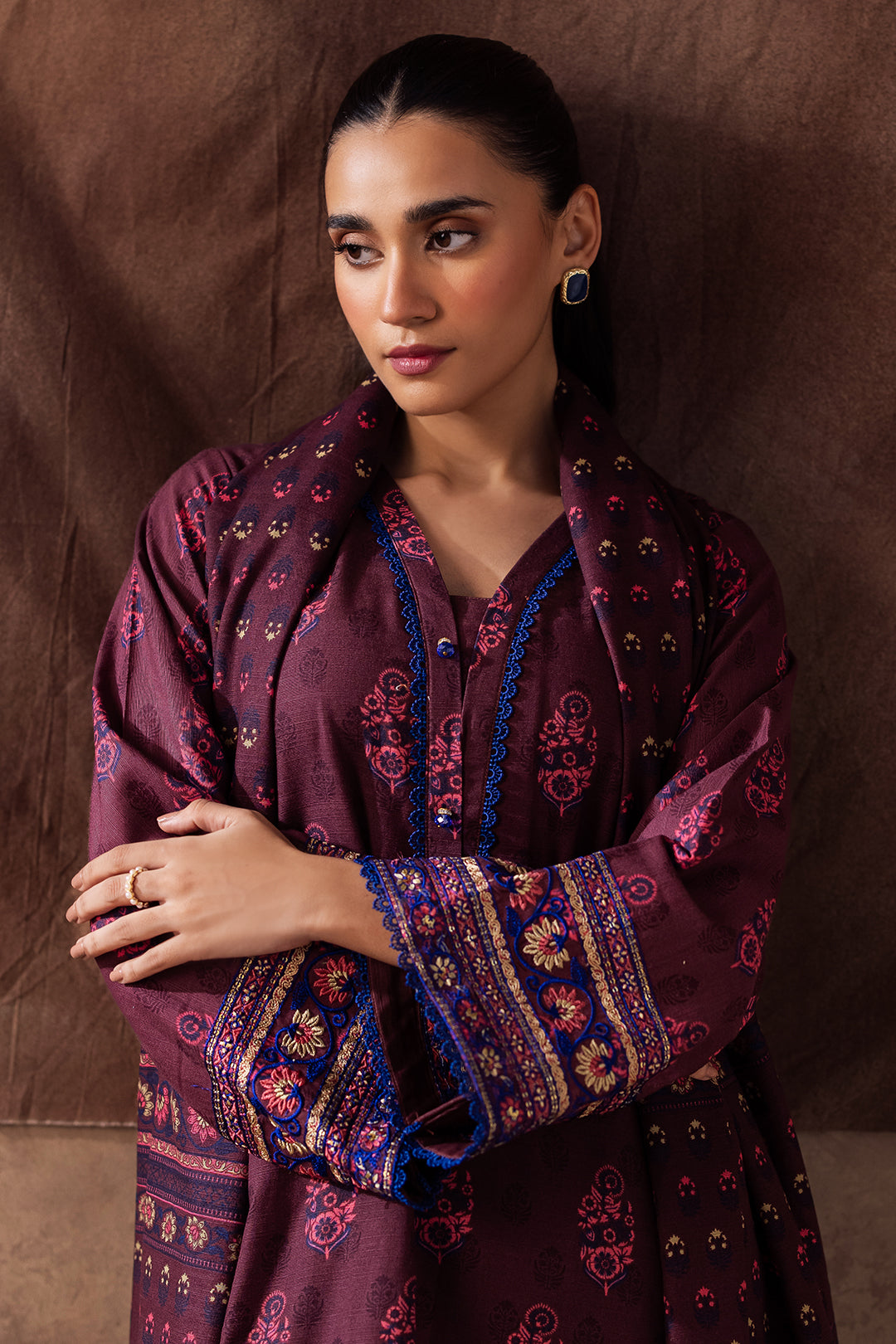 Embroidered Shirt Dupatta - 0263