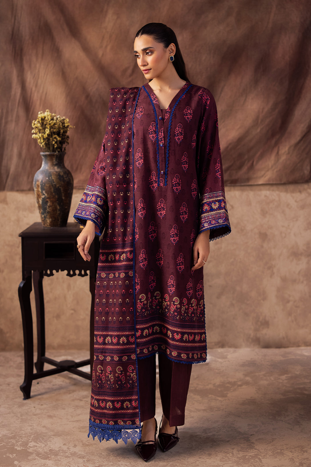 Embroidered Shirt Dupatta - 0263