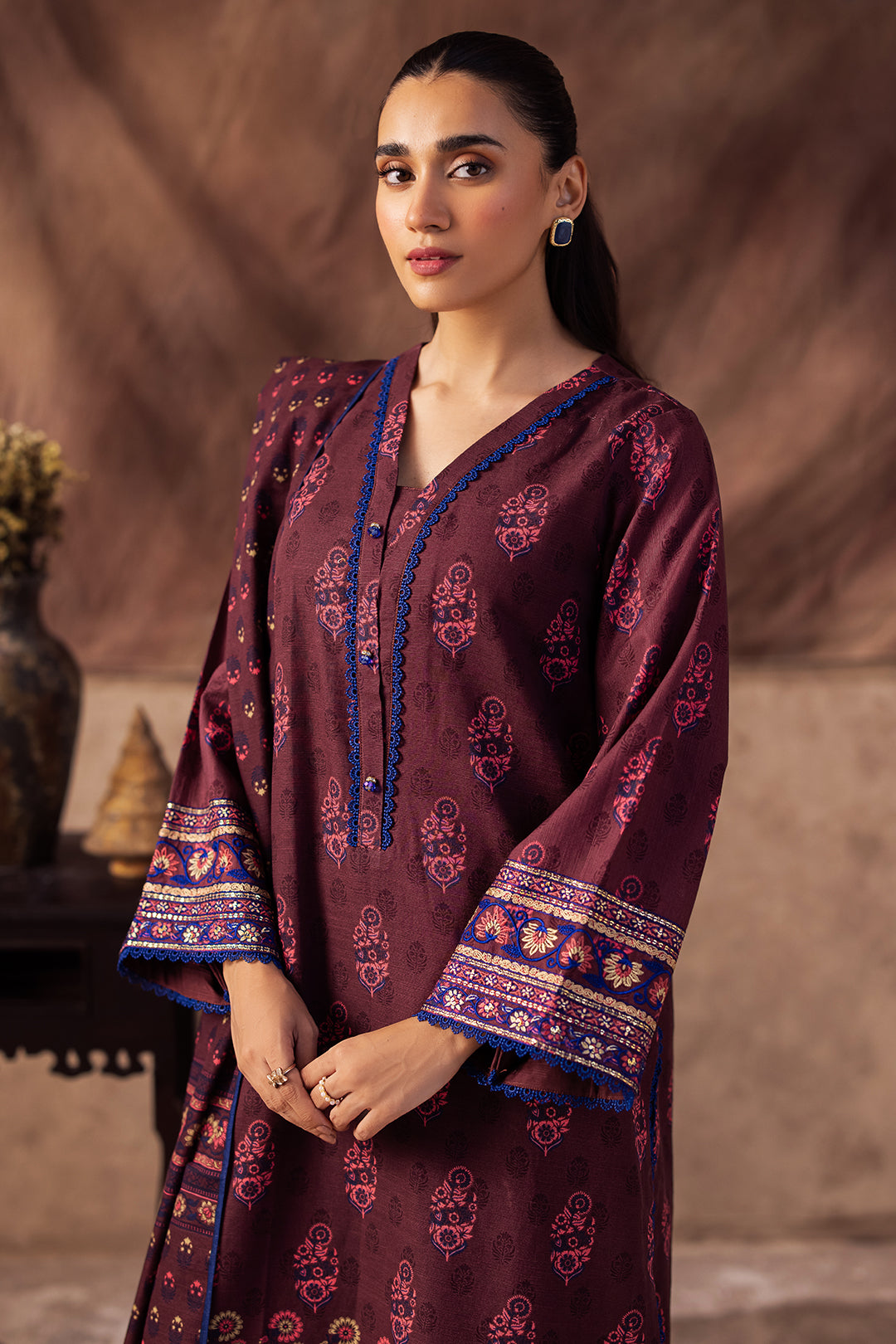 Embroidered Shirt Dupatta - 0263