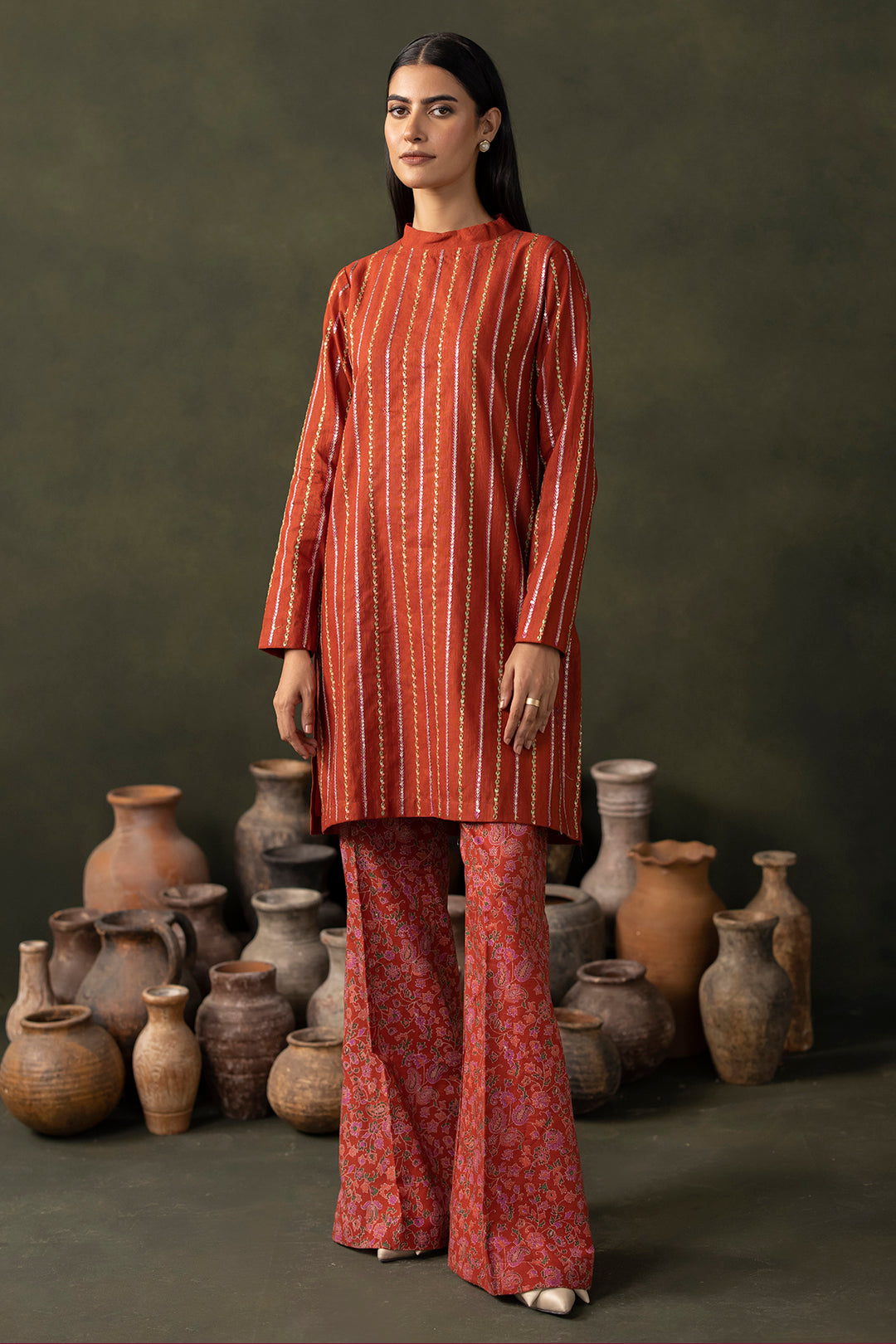 Embroidered Shirt Shalwar - 0267