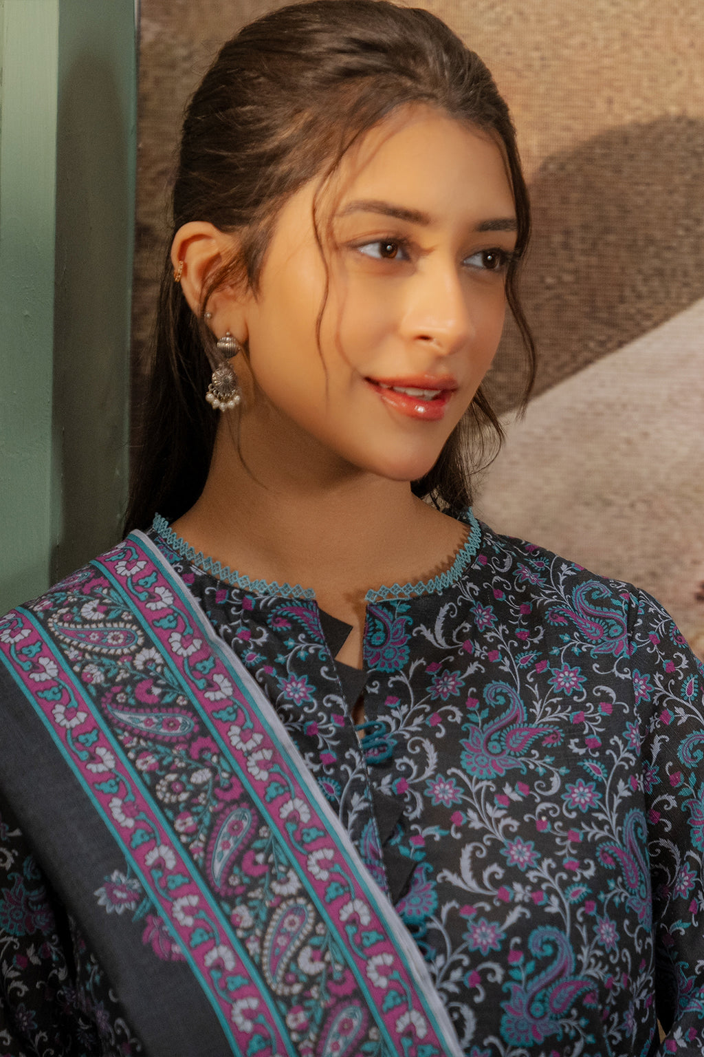 Embroidered Shirt Dupatta - 0347