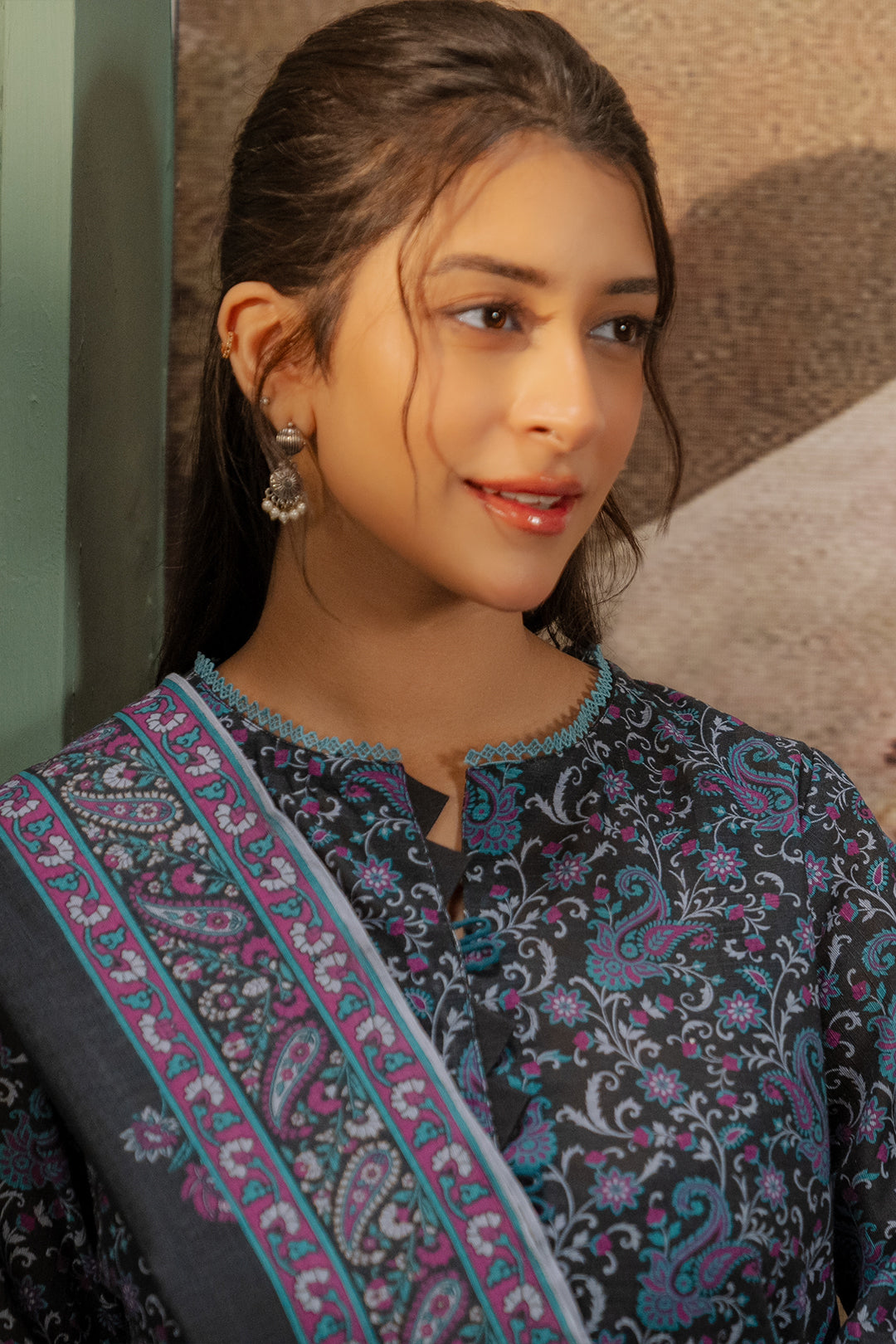 Embroidered Shirt Dupatta - 0347
