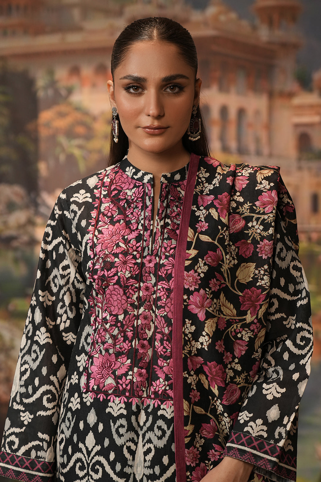 Embroidered Shirt Dupatta - 0348