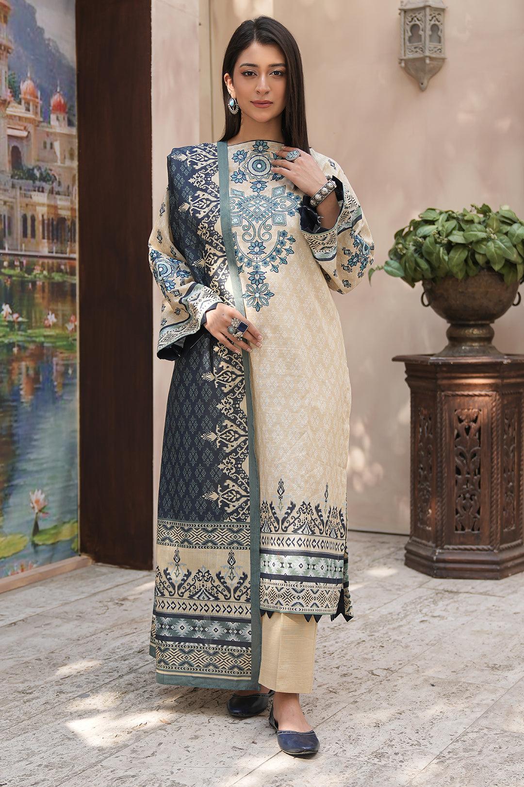 Embroidered Shirt Dupatta - 0349