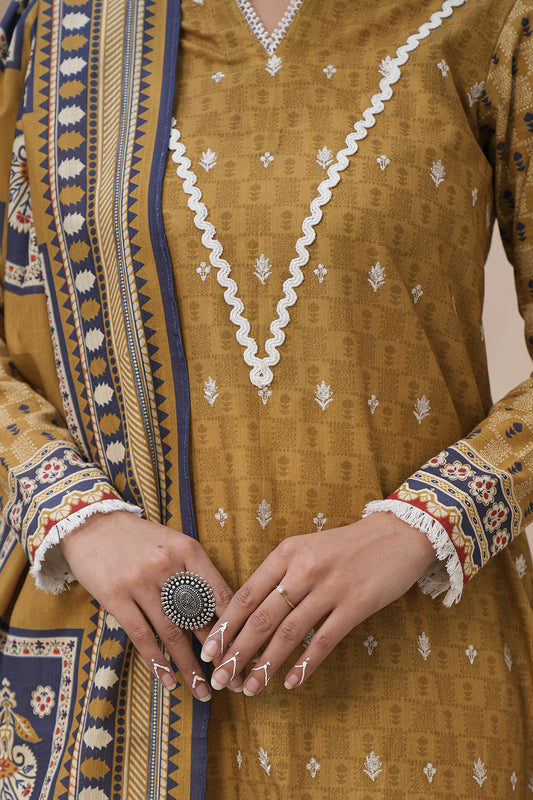 Embroidered Shirt Dupatta - 0352