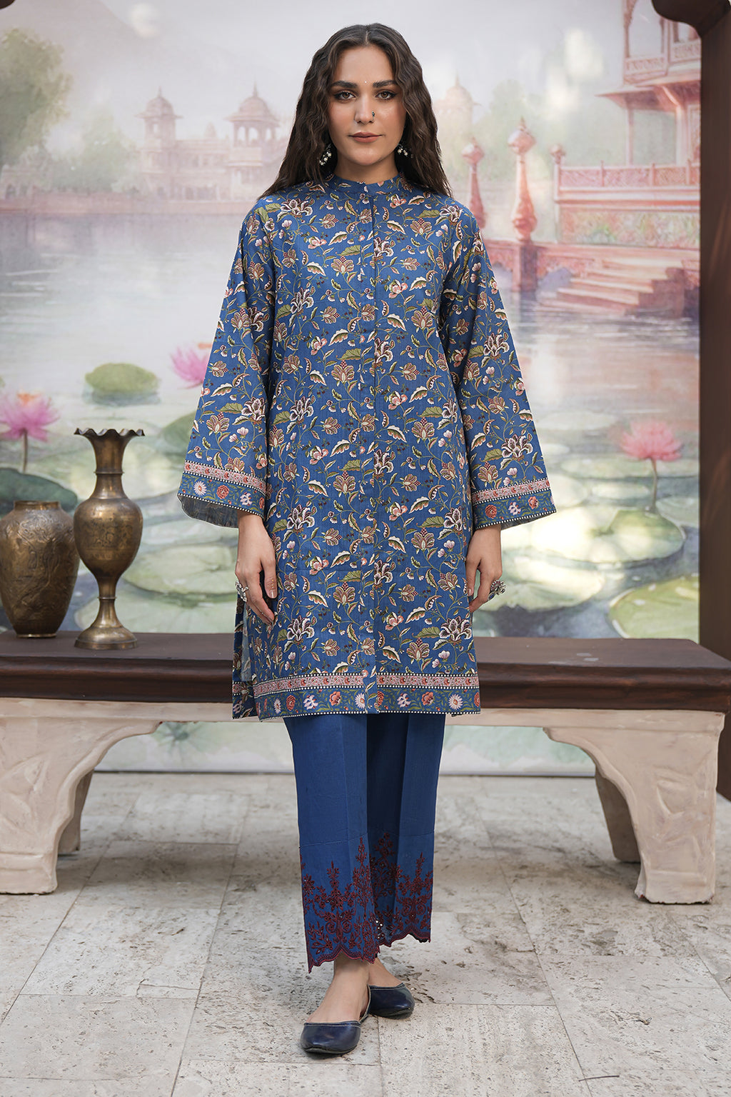 Embroidered Shirt Shalwar - 0353