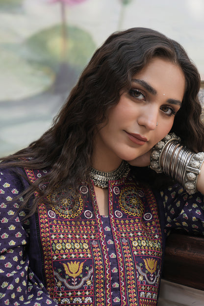 Embroidered Shirt Shalwar - 0354