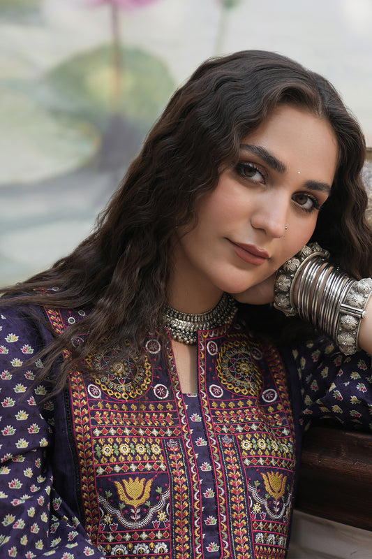 Embroidered Shirt Shalwar - 0354