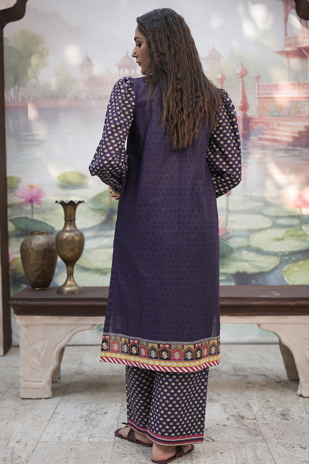 Embroidered Shirt Shalwar - 0354