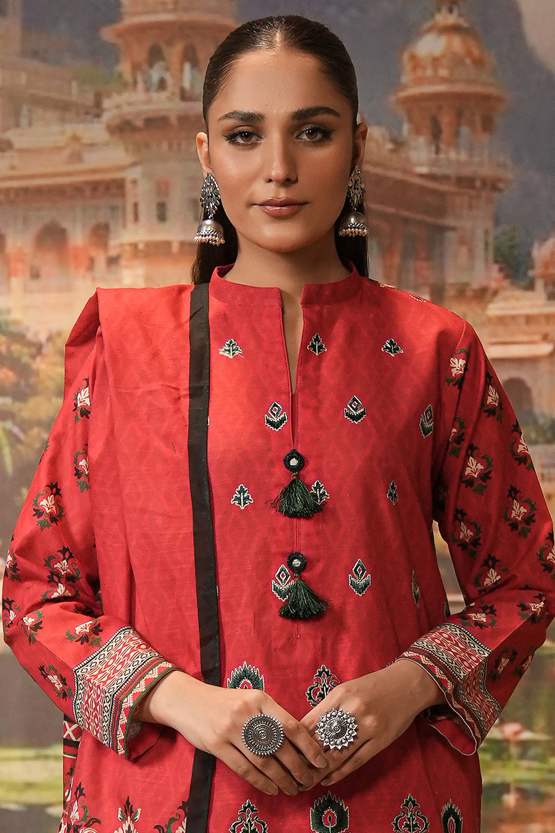 Embroidered Shirt Dupatta - 0435