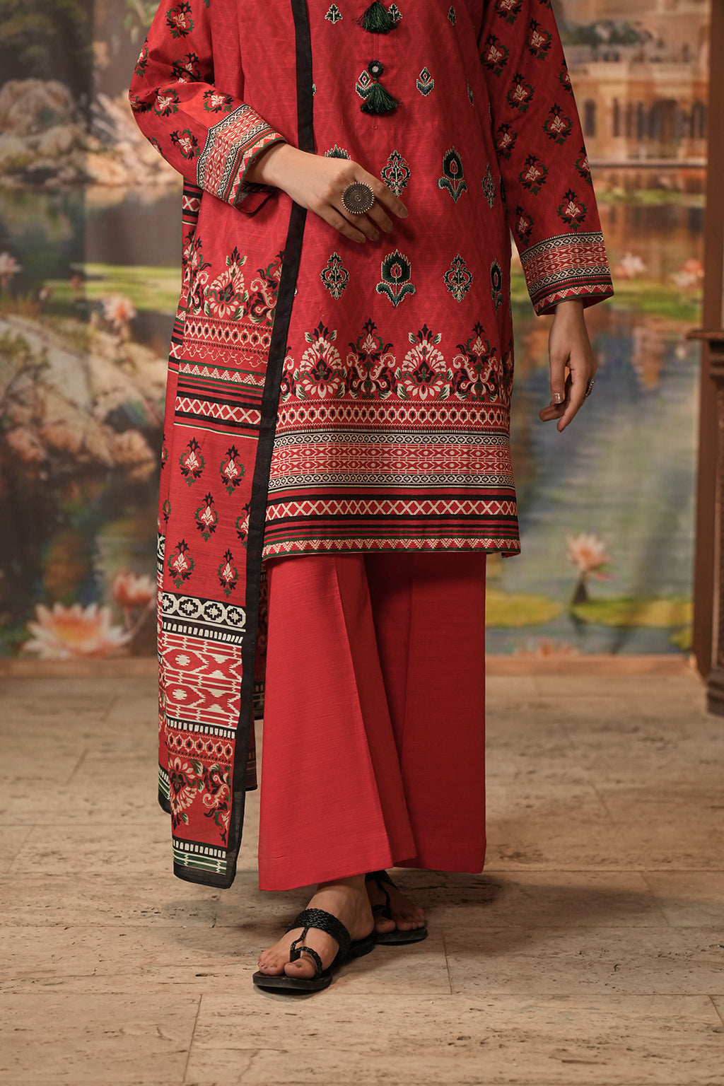 Embroidered Shirt Dupatta - 0435