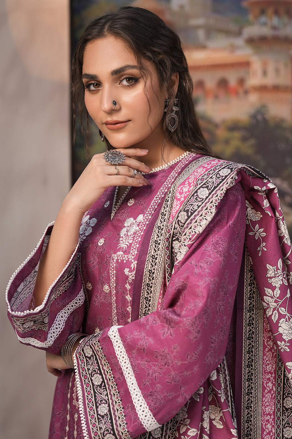 Embroidered Shirt Dupatta - 0438