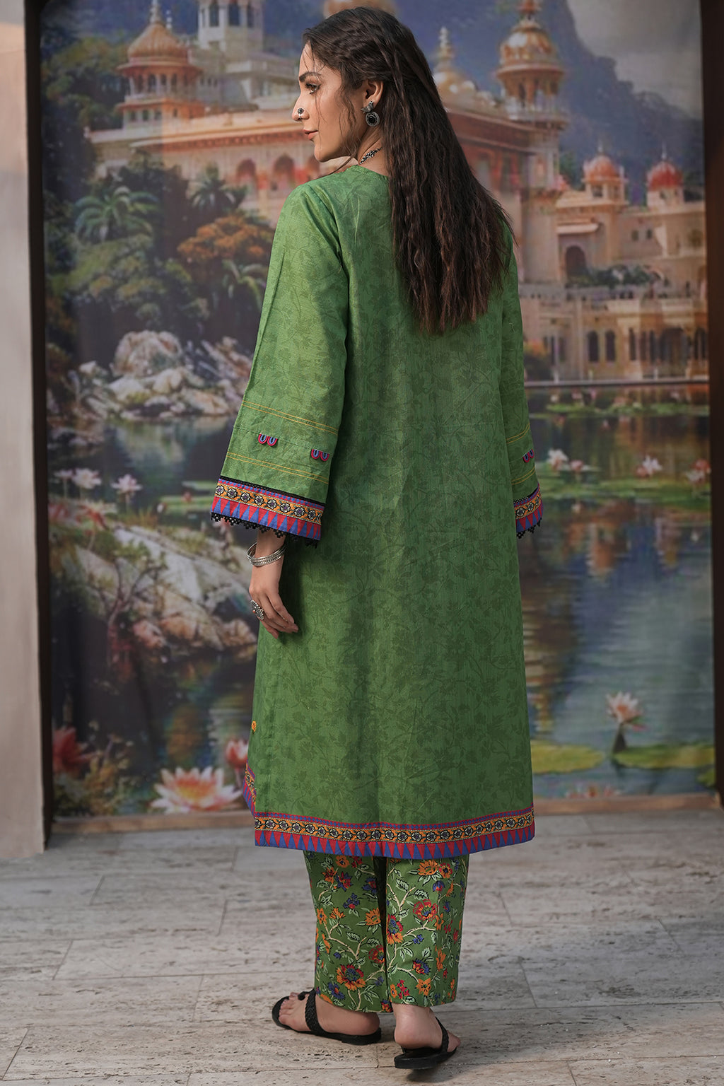 Embroidered Shirt Shalwar - 0440