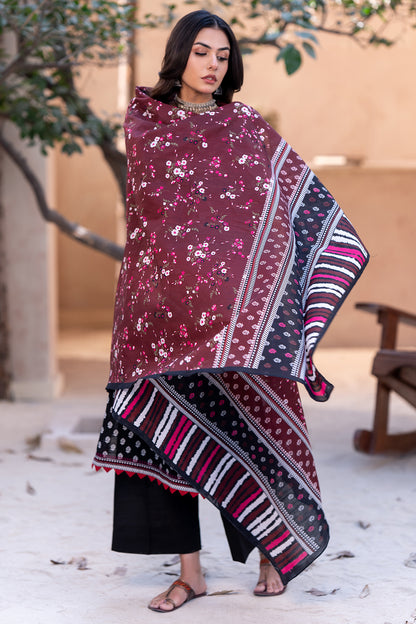 Embroidered Shirt Dupatta - 0505